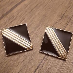 Art glamour 1980 earrings‎